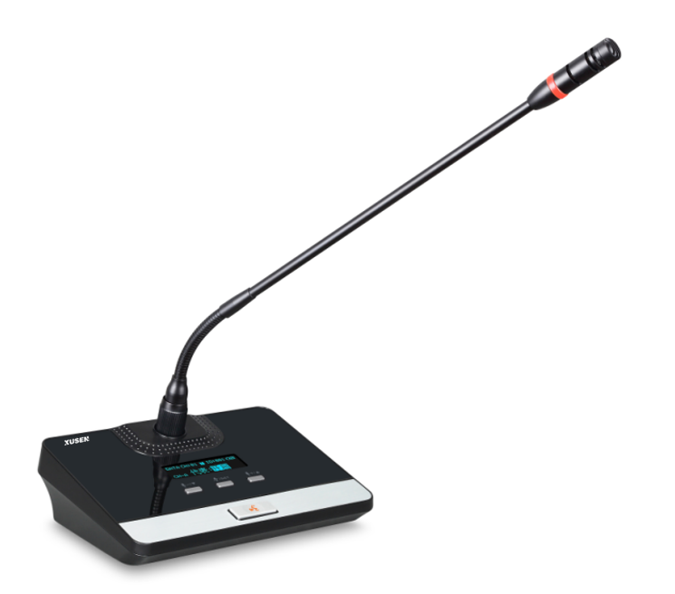 DigC3312D Wireless Button-Type Gooseneck Delegate Unit (with OLED display)