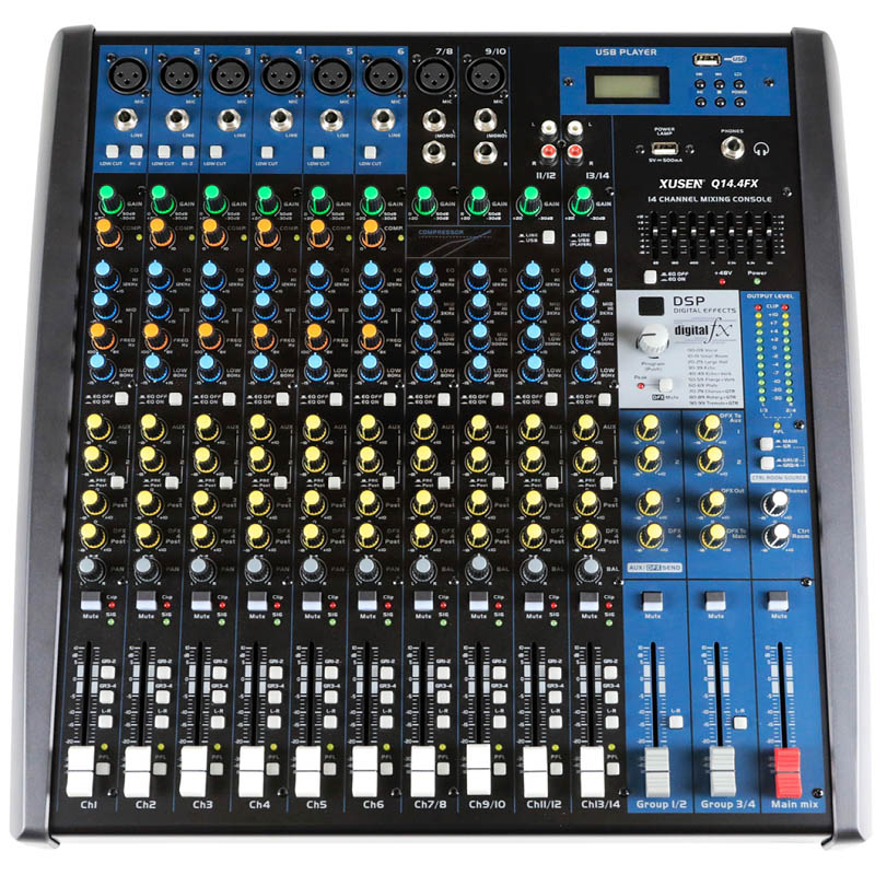 Q14.4FX 14-Channel 4-Group Mixing Console with Effects