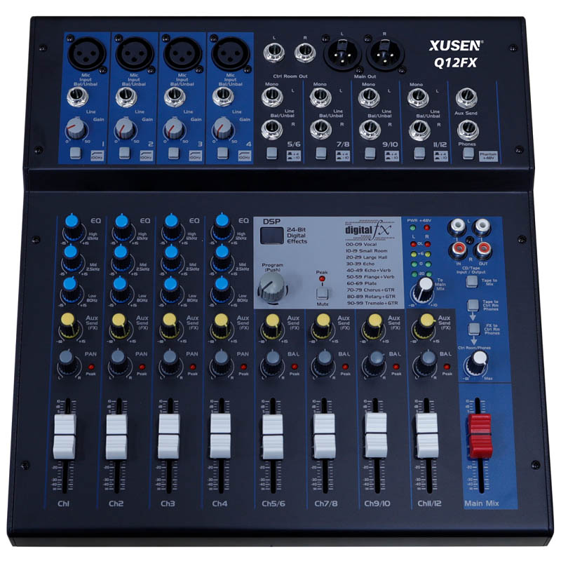 Q12FX 12-Channel Mixing Console with Effects