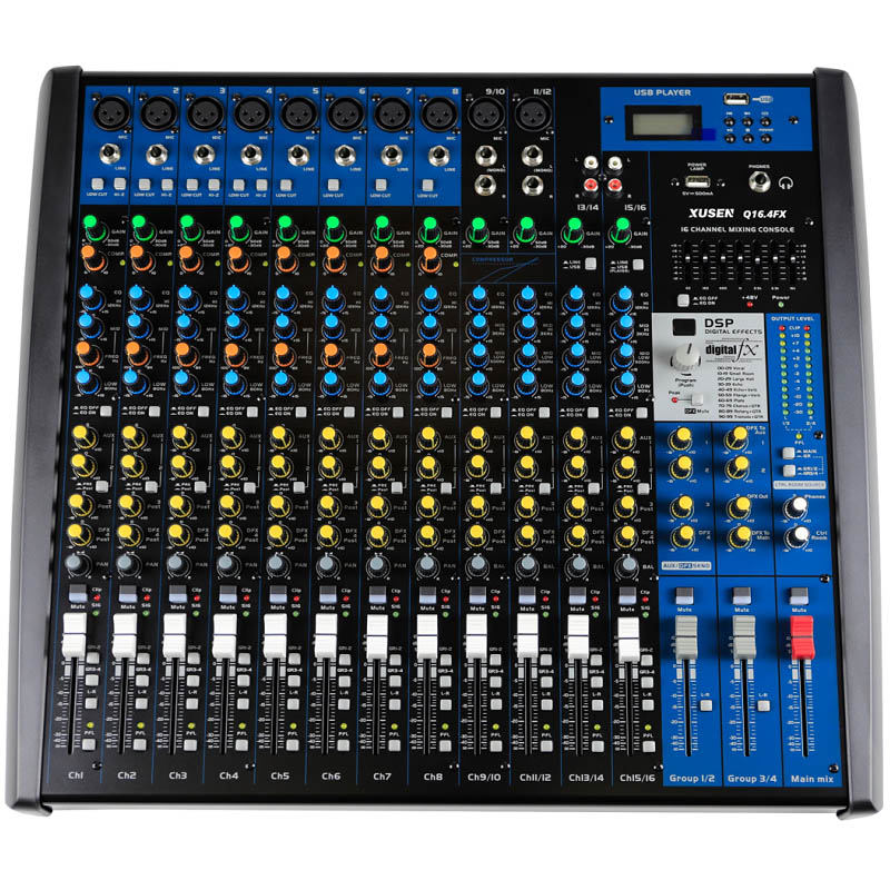 Q16.4FX 16-Channel 4-Group Mixing Console with Effects