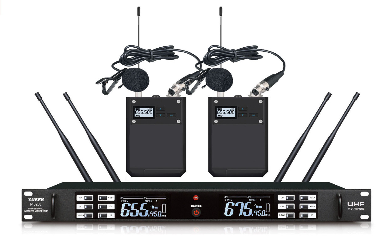 M820L Dual Lavalier Wireless Microphone