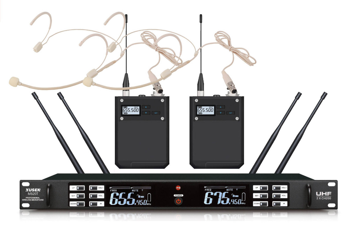 M820T Dual Headset Wireless Microphone